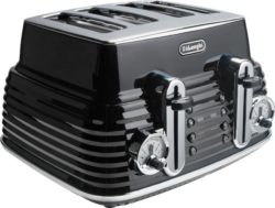 De'Longhi - Toaster - 4 Slice Scultura Toaster - -Black